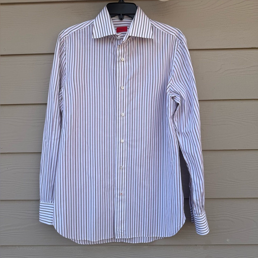 Isaia Napoli striped dress shirt